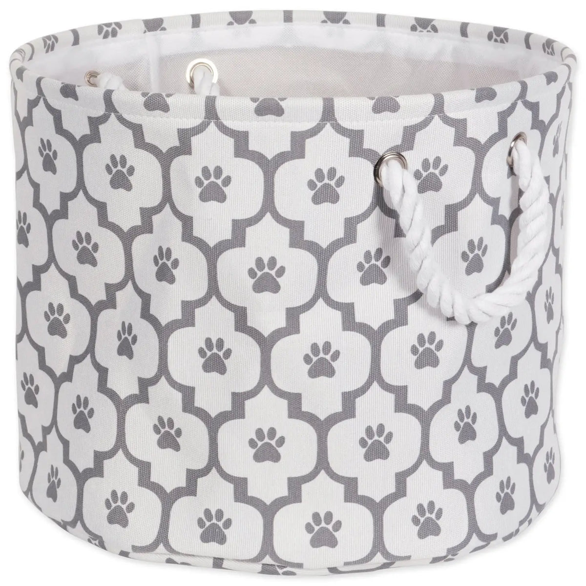 Bone Dry - Paw Lattice Round Pet Bin