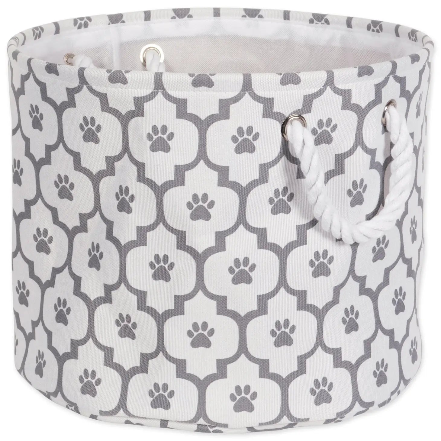 Bone Dry - Paw Lattice Round Pet Bin