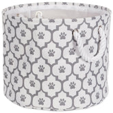 Bone Dry - Paw Lattice Round Pet Bin