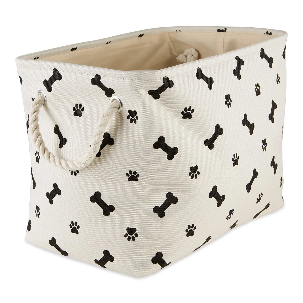 Bone Dry - Pet Bin Paw & Bone Polyester Rectangular