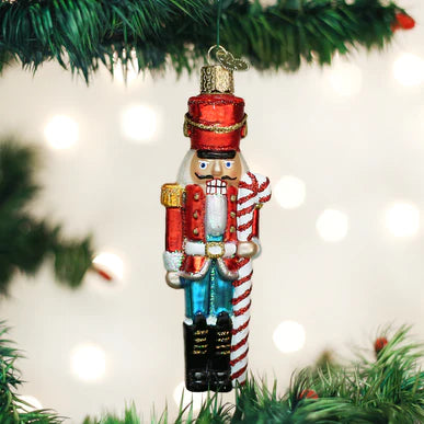 Old World Christmas - Peppermint Nutcracker Ornament