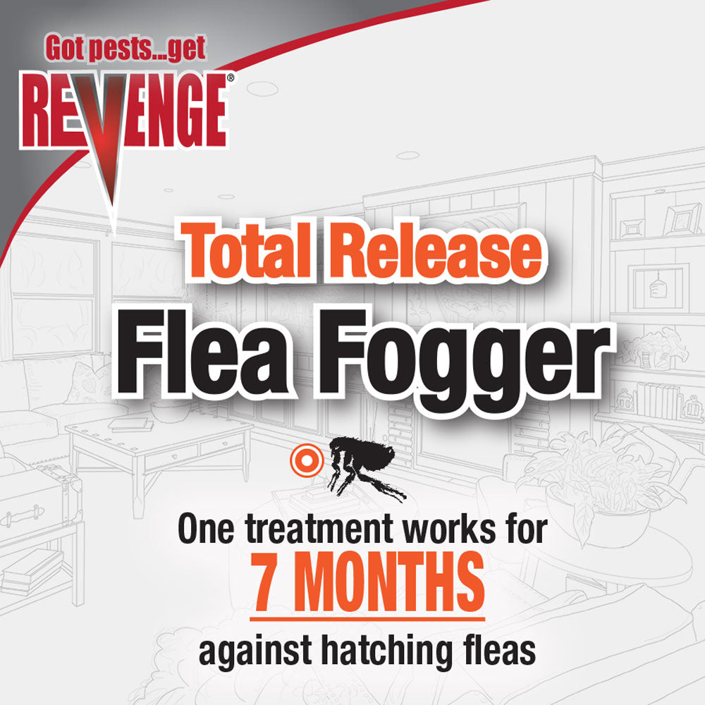 Bonide - Revenge Total Release Flea Fogger 3 Pack - Southern Agriculture 