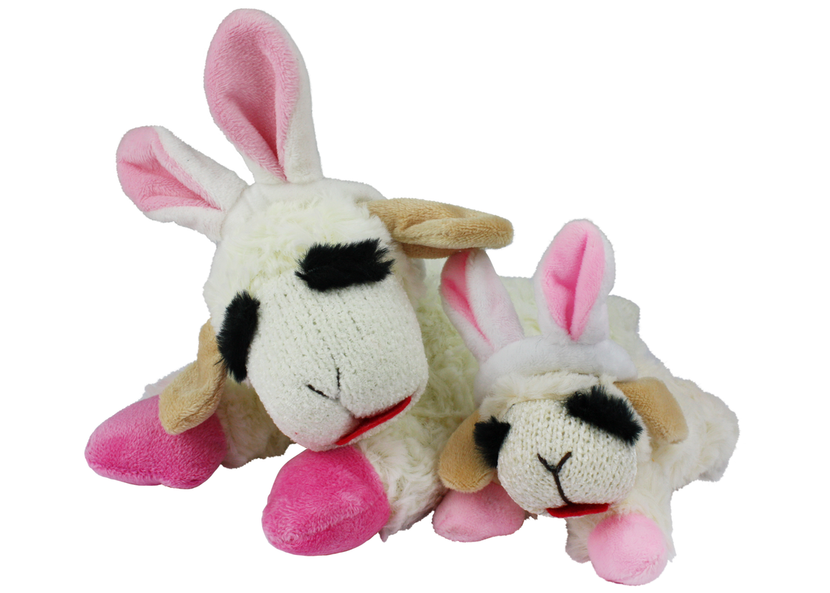 Multipet - Lambchop wirh Bunny Ears Dog Toy