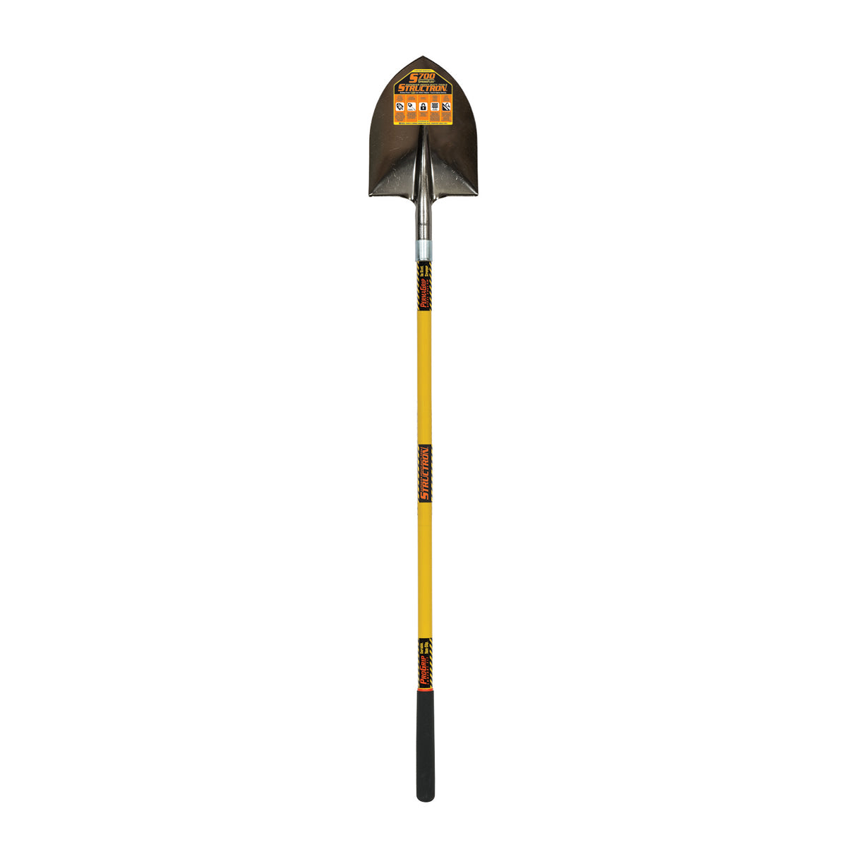 Seymour Midwest - 14Ga Hollow Back Irrigation Shovel 48" YW Fiberglass Handle