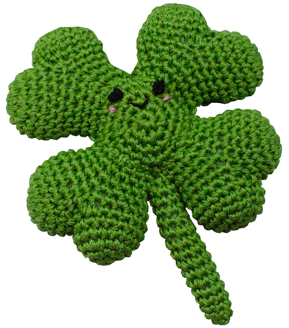 Mirage Pet Product - Lucky 4 Leaf Clover Knit Knacks Cotton - Southern Agriculture 