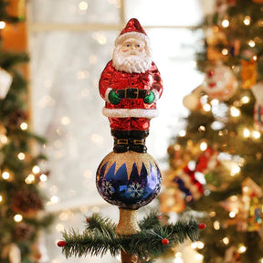Old World Christmas - Santa Tree Top