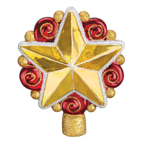 Old World Christmas - Swirly Star Tree Top