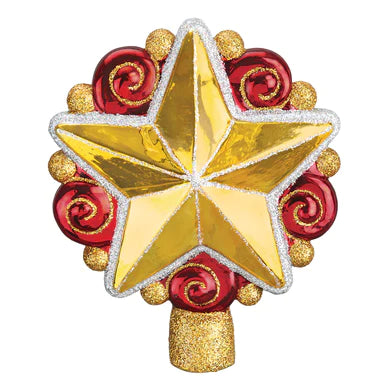 Old World Christmas - Swirly Star Tree Top