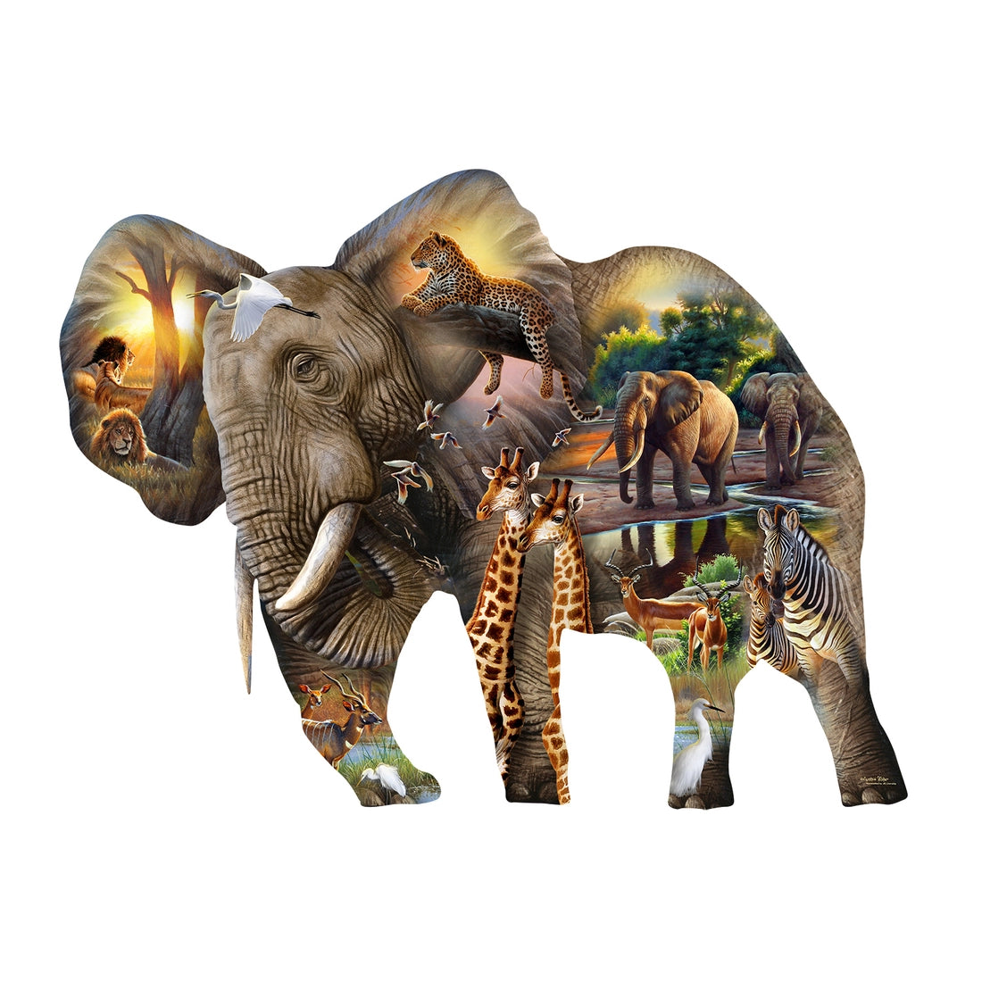 Sunsout - Puzzle Shaped Elephant Habitat