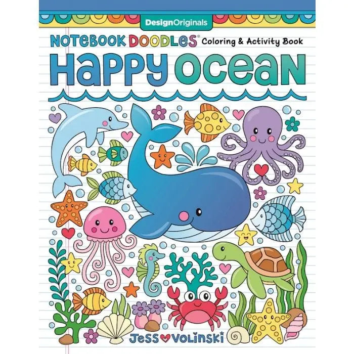 Wellspring- Coloring Book - Notebook Doodle Happy Ocean