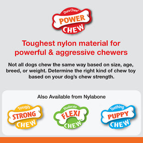 Nylabone - DuraChew Power Chew Easy-Hold Dental Chew Dog Toy - Bacon Flavor