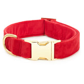 The Foggy Dog - Dog Collar Velvet Cranberry - Southern Agriculture 
