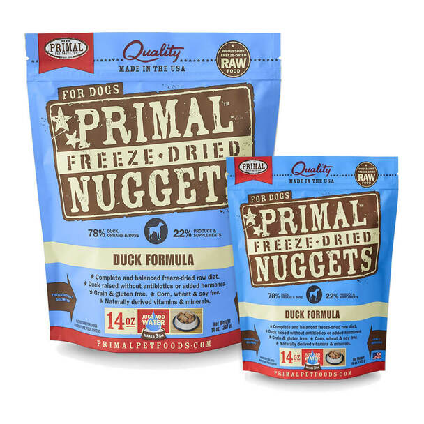 Primal Pet Foods Inc. - Freeze Dried Duck Nuggets for Dogs