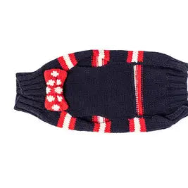 Chilly Dog - Dog Sweater Bow Tie Red, White & Blue - Southern Agriculture 