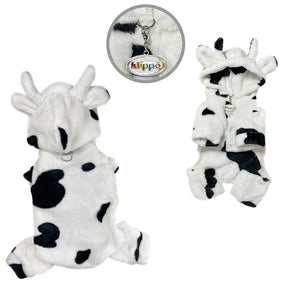 Klippo Pet - Ultra Plush Moo Cow Hooded Pajamas