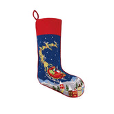 Peking Handicraft - Stocking Santa And Reindeers