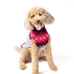 Chilly Dog - Dog Sweater Fairisle Pink Diamond - Southern Agriculture 