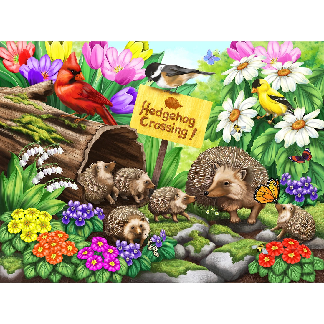 Sunsout - Puzzle Hedgehog Crossing - Southern Agriculture 