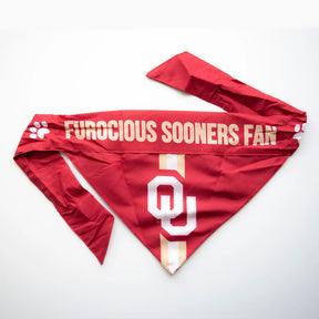 Little Earth Productions - Oklahoma Sooners Reversible Bandana for Dogs & Cats