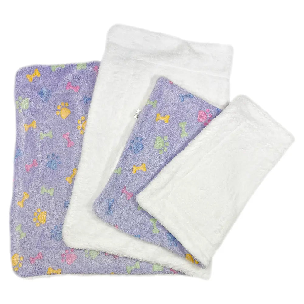 Klippo Pet - Double Layered Ultra Plush Bones & Paws Large