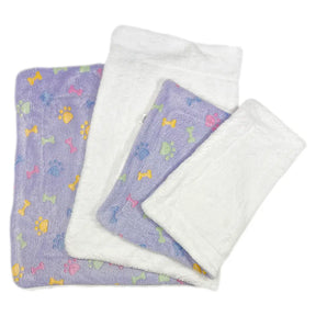Klippo Pet - Double Layered Ultra Plush Bones & Paws Large
