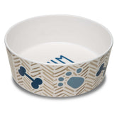 Loving Pets Inc. - Yum Chevron Bowl Blues Paws & Bones