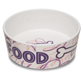 Loving Pets Inc. - Food & Water Bowl Bones & Swirls - Southern Agriculture 