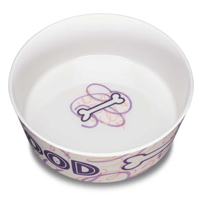 Loving Pets Inc. - Food & Water Bowl Bones & Swirls - Southern Agriculture 