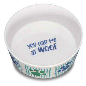 Loving Pets Inc. - You Had Me At Woof Bowl Striped