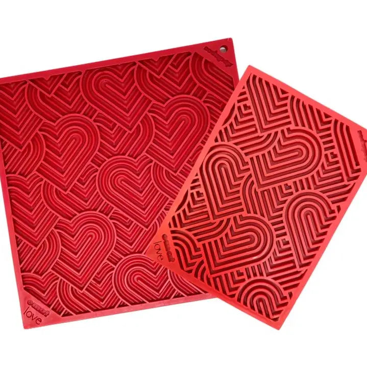 Enrichment Dog Lick Mat - "Love" Heart Design - Southern Agriculture 