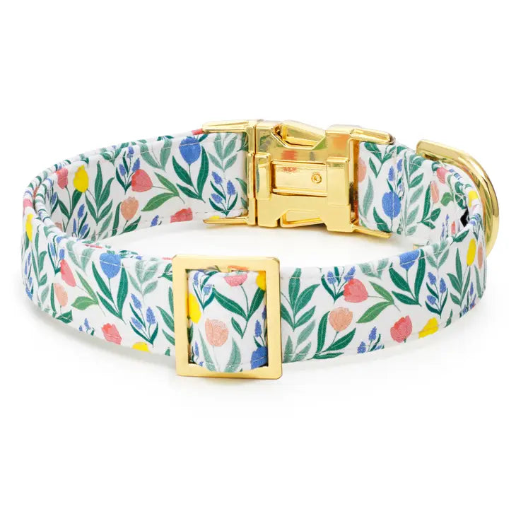 The Foggy Dog - Dog Collar Tulip Garden Spring