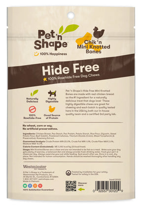 Pet 'n Shape - Hide Free Chick 'n Mini Knotted Bones - Southern Agriculture 