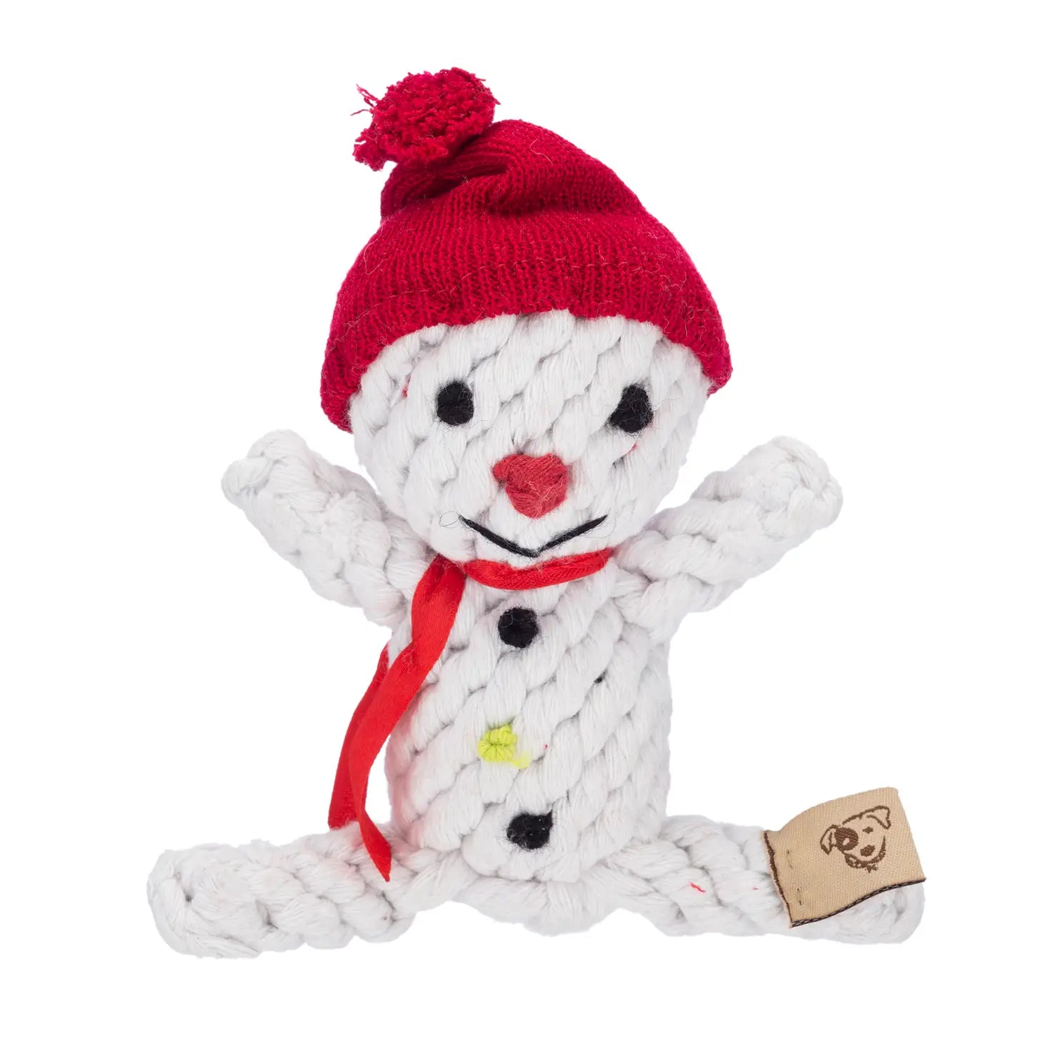 Jax & Bones -  Dog Toy Snowman Rope 6"