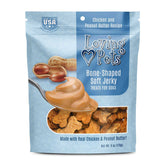 Loving Pets Inc. - Bone-Shaped Chicken & Peanut Butter Soft Jerky Treats For Dogs - Southern Agriculture 