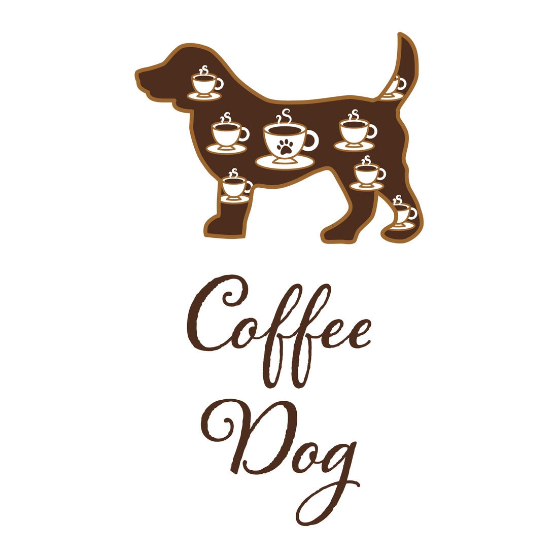 Dog Speak - Dish Towel Coffee Dog