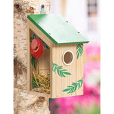 Bird House Side Viewing w/ Pink Flowers - Southern Agriculture 