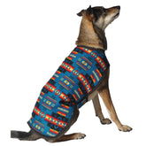 Chilly Dog - Dog Blanket Coat Southwest Turquoise - Southern Agriculture 