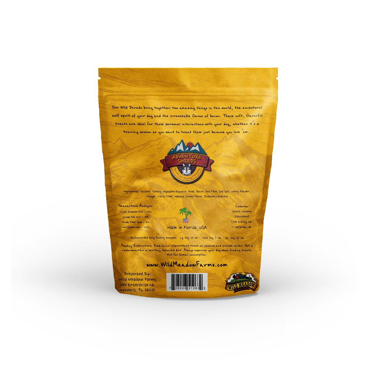 Wild Meadow Farms Adventure Shreds Goat & Bacon