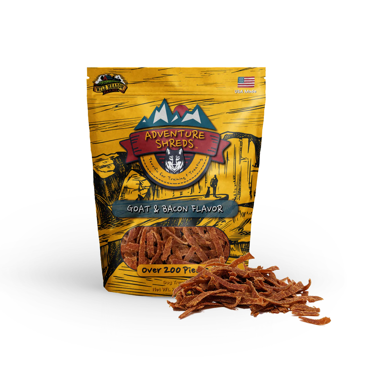 Wild Meadow Farms Adventure Shreds Goat & Bacon