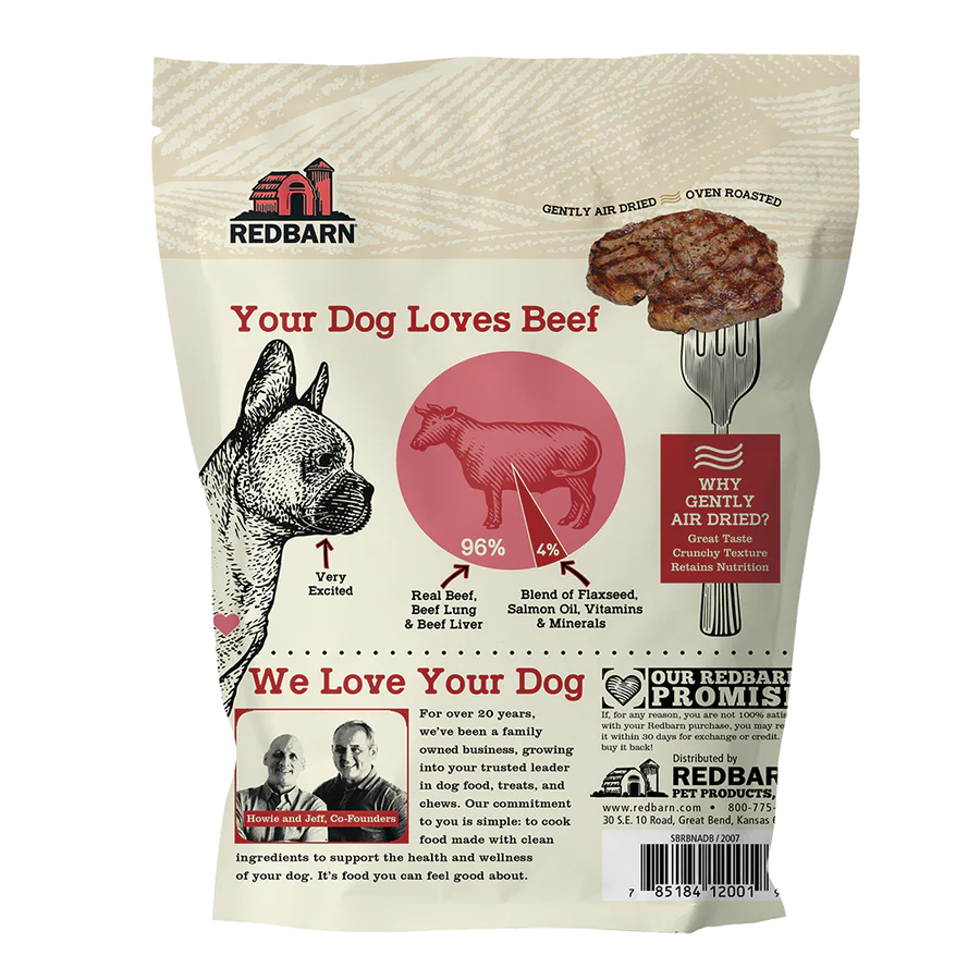 Redbarn - Air Dried Beef Recipe Dog Food - Full Feed Or Mix In - Southern Agriculture 