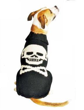 Chilly Dog - Dog Sweater Black Skull