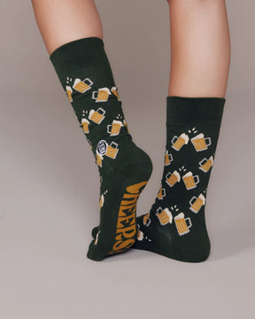 Bonfolk - Beer Green Socks - Southern Agriculture 
