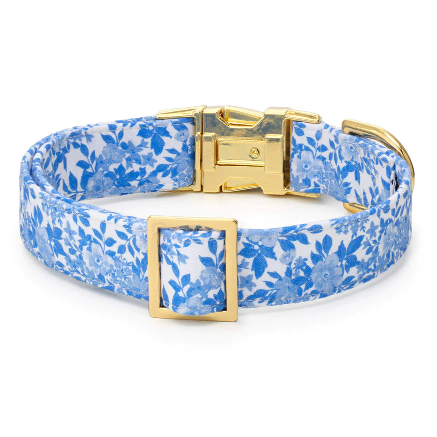 The Foggy Dog - Dog Collar Blue Rose Spring