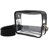 Capri Designs - Camera Crossbody - Clear PVC w Black - Southern Agriculture 