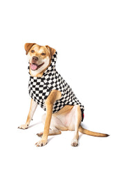 Chilly Dog - Dog Sweater Checkerboard Hoodie Wool