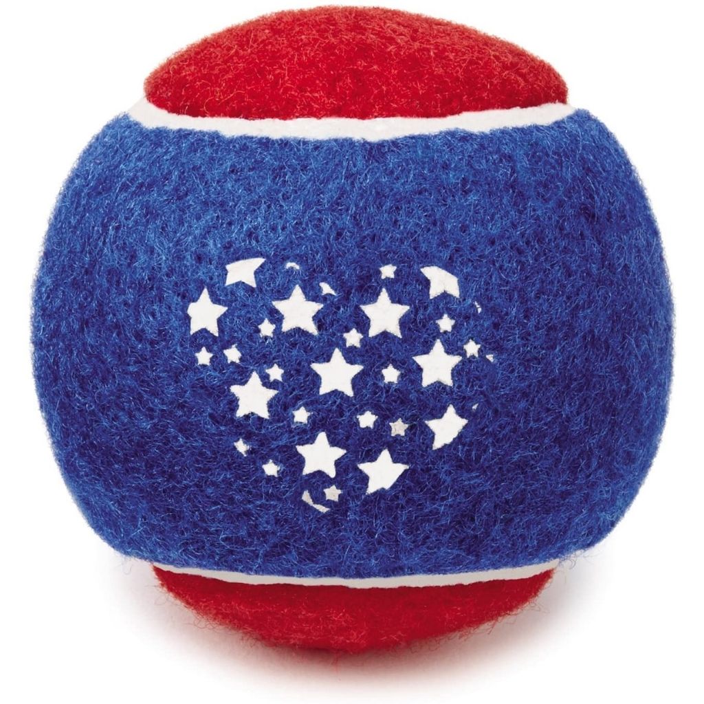 Pet Edge - Stars & Stripes Tennis Balls - 6 Pack