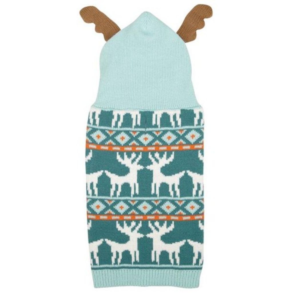 Pet Edge - Sweater Elements Deer Antlers - Green