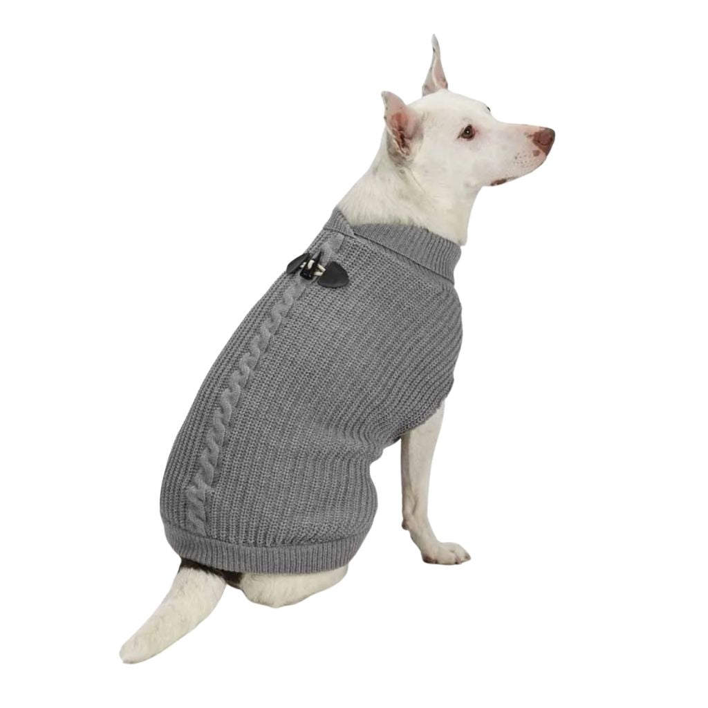 Pet Edge - Sweater Rib Knit w/ Back Cable Gray
