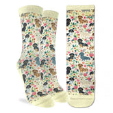 Good Luck Sock - Women's Floral Dachshunds