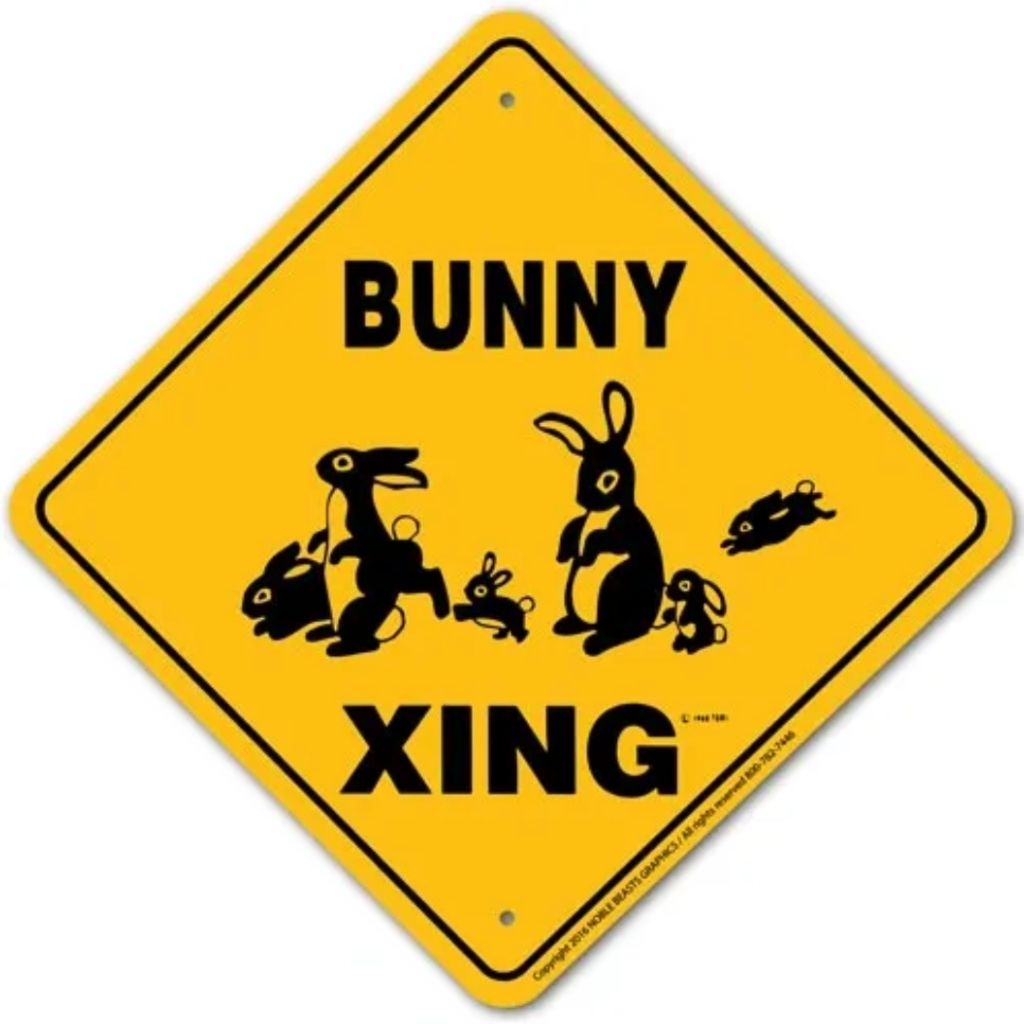 Noble Beasts - Bunny X-ing Sign